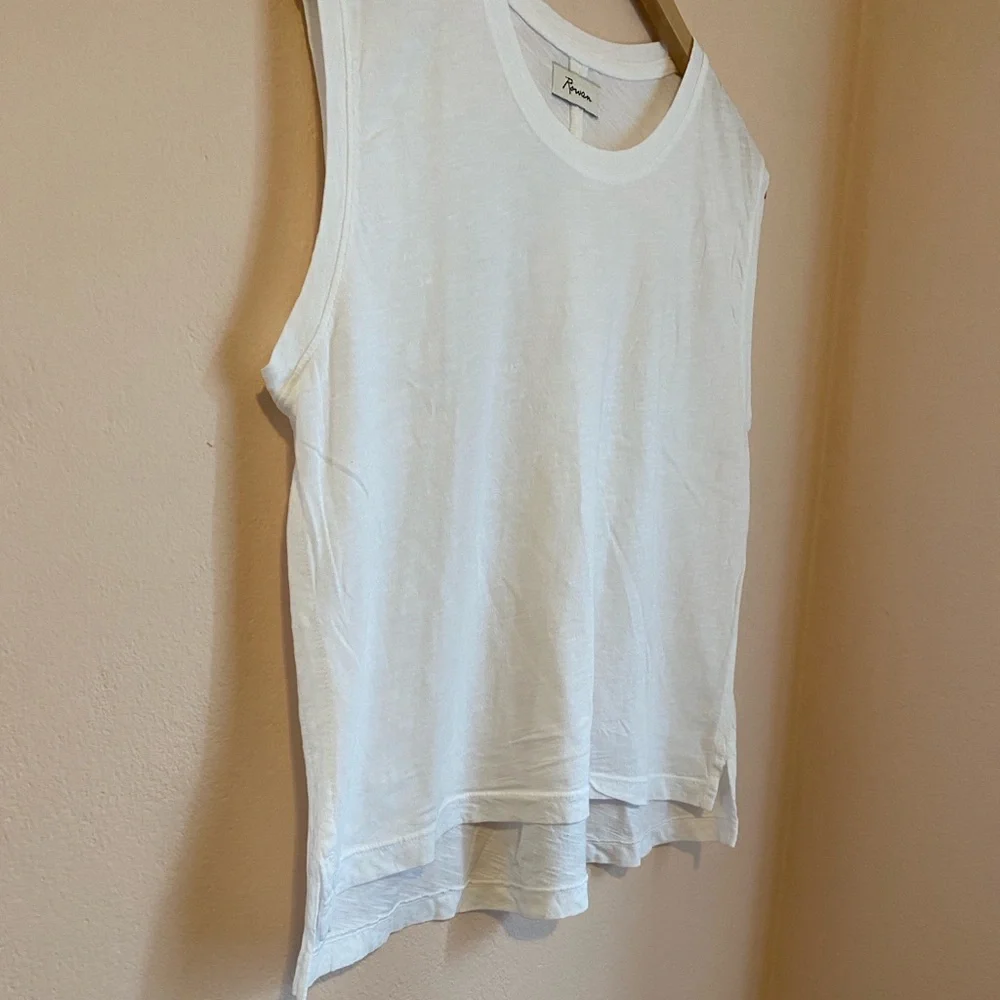 Rowan Savannah Cotton Slub Muscle Tank Top white Large NWOT - Picture 8 of 11